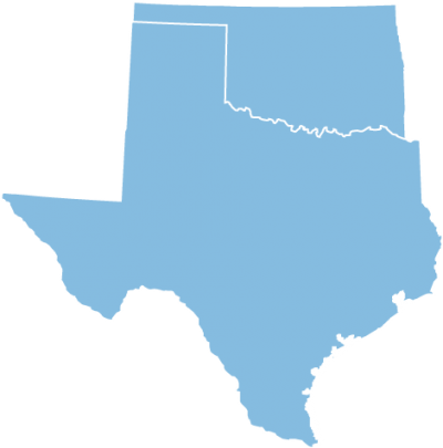 Oklahoma and Texas Clipart